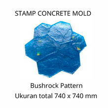 Muat gambar ke penampil Galeri, Stamp Concrete Mold: Random Bushrock ( 1set = 3pcs )