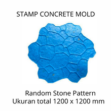 Muat gambar ke penampil Galeri, Stamp Concrete Mold: Random Stone.( 1 set = 3pcs )