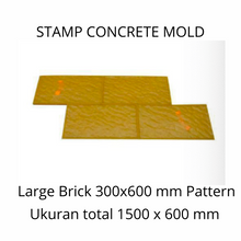 Muat gambar ke penampil Galeri, Stamp Concrete Mold: Large Brick ( 1set = 3pcs )