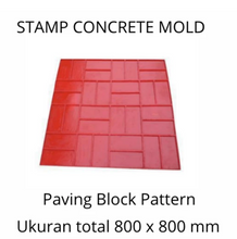 Muat gambar ke penampil Galeri, Stamp Concrete Mold: Paving Block Style ( 1set = 3pcs )