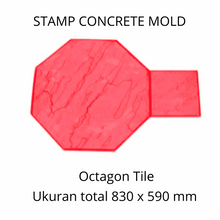 Muat gambar ke penampil Galeri, Stamp Concrete Mold: Octagon Tile.( 1 set = 3pcs )