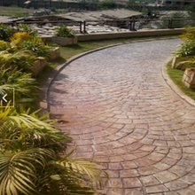 Muat gambar ke penampil Galeri, Stamp Concrete Mold: European Fan.( 1 set = 3pcs )