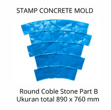 Muat gambar ke penampil Galeri, Stamp Concrete Mold: Circular Cobble Stone ( 1set = 3pcs )
