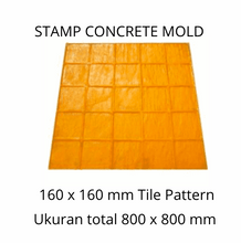 Muat gambar ke penampil Galeri, Stamp Concrete Mold: Granite Tile 160x160mm ( 1set = 3pcs )