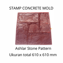Muat gambar ke penampil Galeri, Stamp Concrete Mold: Ashlar Stone ( 1set = 3pcs )