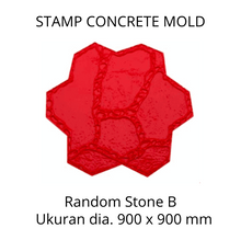 Muat gambar ke penampil Galeri, Stamp Concrete Mold: Random Stone Type B.( 1 set = 3pcs )