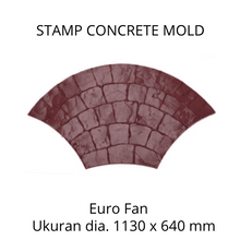 Muat gambar ke penampil Galeri, Stamp Concrete Mold: Euro Fan ( 1 set = 3 pcs )