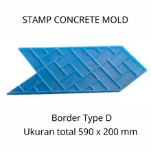 Muat gambar ke penampil Galeri, Stamp Concrete Mold: Border Mat ( 1 set = 3pcs )