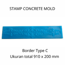 Muat gambar ke penampil Galeri, Stamp Concrete Mold: Border Mat ( 1 set = 3pcs )