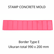 Muat gambar ke penampil Galeri, Stamp Concrete Mold: Border Mat ( 1 set = 3pcs )
