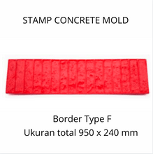 Muat gambar ke penampil Galeri, Stamp Concrete Mold: Border Mat ( 1 set = 3pcs )