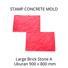 Muat gambar ke penampil Galeri, Stamp Concrete Mold: Large Brick Stone ( 1 set = 3pcs )