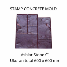 Muat gambar ke penampil Galeri, Stamp Concrete Mold: Ashlar Slate Stone C ( 1pcs)