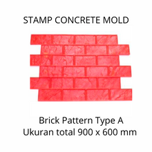 Muat gambar ke penampil Galeri, Stamp Concrete Mold: Brick Style ( 1set = 3pcs )