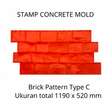 Muat gambar ke penampil Galeri, Stamp Concrete Mold: Brick Style ( 1set = 3pcs )