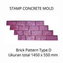Muat gambar ke penampil Galeri, Stamp Concrete Mold: Brick Style ( 1set = 3pcs )