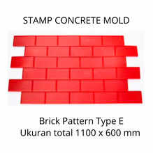 Muat gambar ke penampil Galeri, Stamp Concrete Mold: Brick Style ( 1set = 3pcs )