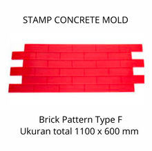 Muat gambar ke penampil Galeri, Stamp Concrete Mold: Brick Style ( 1set = 3pcs )