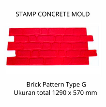 Muat gambar ke penampil Galeri, Stamp Concrete Mold: Brick Style ( 1set = 3pcs )