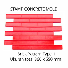 Muat gambar ke penampil Galeri, Stamp Concrete Mold: Brick Style ( 1set = 3pcs )