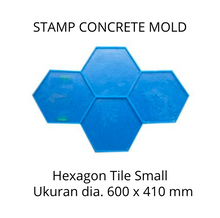Muat gambar ke penampil Galeri, Stamp Concrete Mold: Hexagon Tile ( 1 set = 3pcs )