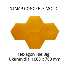 Muat gambar ke penampil Galeri, Stamp Concrete Mold: Hexagon Tile ( 1 set = 3pcs )
