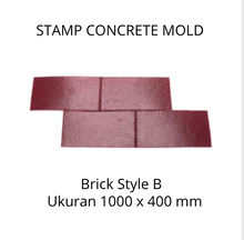 Muat gambar ke penampil Galeri, Stamp Concrete Mold: Brick Style.( 1 set = 3pcs )