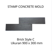 Muat gambar ke penampil Galeri, Stamp Concrete Mold: Brick Style.( 1 set = 3pcs )