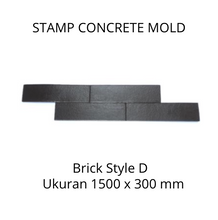 Muat gambar ke penampil Galeri, Stamp Concrete Mold: Brick Style.( 1 set = 3pcs )