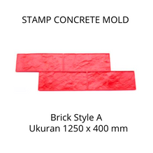Muat gambar ke penampil Galeri, Stamp Concrete Mold: Brick Style.( 1 set = 3pcs )