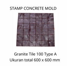 Muat gambar ke penampil Galeri, Stamp Concrete Mold:  Granite Tile ( 1 set = 3pcs )