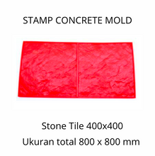 Muat gambar ke penampil Galeri, Stamp Concrete Mold:  Stone Tile.( 1 set = 3pcs )