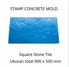 Muat gambar ke penampil Galeri, Stamp Concrete Mold:  Square Stone Tile.( 1 set = 3pcs )