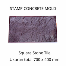 Muat gambar ke penampil Galeri, Stamp Concrete Mold:  Square Stone Tile.( 1 set = 3pcs )