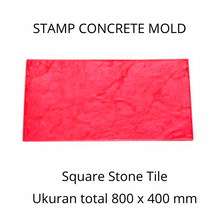Muat gambar ke penampil Galeri, Stamp Concrete Mold:  Square Stone Tile.( 1 set = 3pcs )
