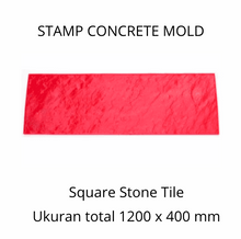 Muat gambar ke penampil Galeri, Stamp Concrete Mold:  Square Stone Tile.( 1 set = 3pcs )