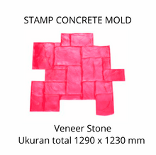 Muat gambar ke penampil Galeri, Stamp Concrete Mold:  Veneer Stone.( 1 set = 3pcs )