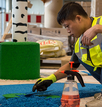 Muat gambar ke penampil Galeri, Lantai Karet Cor tempat (Rubber EPDM Flooring)