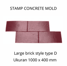 Muat gambar ke penampil Galeri, Stamp Concrete Mold: Large Brick ( 1set = 3pcs )