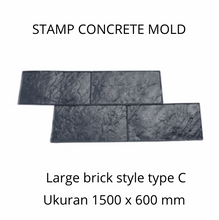 Muat gambar ke penampil Galeri, Stamp Concrete Mold: Large Brick ( 1set = 3pcs )