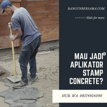 Muat gambar ke penampil Galeri, Mau Jadi Mitra / Aplikator Stamp Concrete?