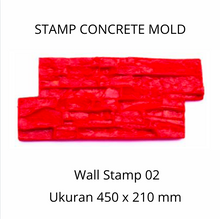 Muat gambar ke penampil Galeri, Stamp Concrete Mold: Wall Stamp Mat