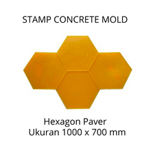 Muat gambar ke penampil Galeri, Stamp Concrete Mold: Hexagon Paver ( 1set = 3 pcs)