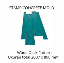 Muat gambar ke penampil Galeri, Stamp Concrete Mold:  Wood Deck.( 1 set = 3pcs )
