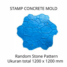 Muat gambar ke penampil Galeri, Stamp Concrete Mold:  Random Stone.( 1 set = 3pcs )

