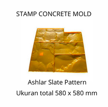 Muat gambar ke penampil Galeri, Stamp Concrete Mold:  Ashlar Slate ( 1 set = 3pcs )

