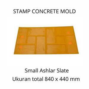 Stamp Concrete Mold:  Small Ashlar Slate.( 1 set = 3pcs )