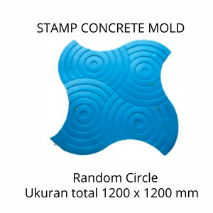 Stamp Concrete Mold:  Random Circle.( 1 set = 3pcs )