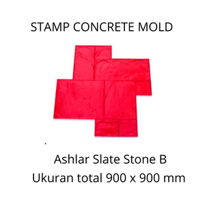 Stamp Concrete Mold:  Ashlar Slate Stone B ( 1set = 3pcs )