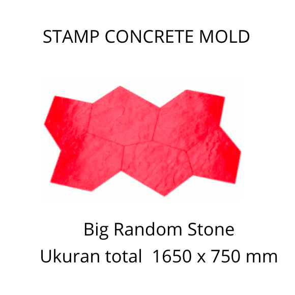 Stamp Concrete Mold:  Big Random Stone ( 1set = 3pcs )